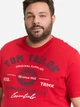 Футболка хлопковая длинная мужская Tom Tailor 1039944-12830 4XL Samba Red с принтом (4069402133590) - изображение 5