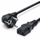 Кабель живлення CEE 7/7 – IEC C13 1.2 м 250В 10А | Шнур для комп’ютера, торгових ваг, принтера, адаптера - зображення 1