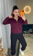 Жіночий легкий спортивний костюм (кофта+штани) Uaclothes 54-56 Бордовий (like36855-172821359) - изображение 3