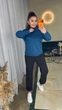 Жіночий легкий спортивний костюм (кофта+штани) Uaclothes 54-56 Синій (like36853-172801359) - изображение 4