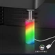 Вертикальная опора для видеокарты, с ARGB LED подсветкой и магнитной фиксацией, белая, регулируемая 75–130 мм. (00244) - изображение 2