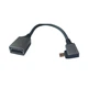 Кутовий кабель HDMI мікро — HDMI 2.0 mama 90 град. лівий кут 90 градусів - зображення 2