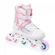 Раздвижные детские ролики Raven Rosi White/Pink LED размер 31-34 (zh240) - изображение 2