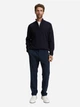 Свитер на молнии мужской Tom Tailor 1047569-13160 3XL Knitted Navy Melange (4068128947955) - изображение 3