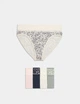 Набір мереживних трусиків Marks&Spencer модель High legs 18(46) 5 шт dusty green lace 0212 - зображення 1