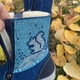 Валянки детские из натурального плотного войлока на молнии на меху синие 24 - изображение 8