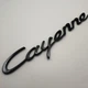 Эмблема надпись багажника Porsche Cayene черный глянец каен шильдик - изображение 3