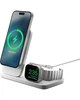 Бездротовий зарядний пристрій Nomad Stand One Max 3-in-1 Qi2 для Apple 25W (Silver) - зображення 3