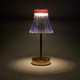 LED настольная лампа с USB питанием, ночной светильник с регулируемой яркостью, золотистый дизайн - изображение 5