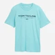 Футболка хлопковая длинная мужская Tom Tailor 1045773-39442 L River Teal с принтом (4069403508311) - изображение 4
