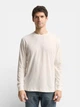 Лонгслив мужской Tom Tailor 1048597-10348 2XL Gardenia White (4069402762349) - изображение 1