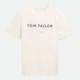 Футболка хлопковая длинная мужская Tom Tailor 1050136-10348 2XL Gardenia White с принтом (4069403121213) - изображение 5