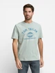 Футболка хлопковая длинная мужская Tom Tailor 1037735-12792 S Soft Greyish Green с принтом (4069403365211) - изображение 1