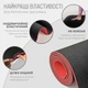 Коврик для йоги EasyFit TPE+TC ( Eco Friendly) 6 мм черный-красный (двухслойный спортивный каремат, мат для фитнеса, пилатеса) - изображение 3