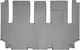 Автомобильные коврики в салон Weathertech на Kia SEDONA 15- 2-й ряд серые КИА Седона WT0033713 - изображение 1