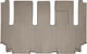 Автомобильные коврики в салон Weathertech на Kia SEDONA 15- 2-й ряд бежевые КИА Седона WT0033712 - изображение 1