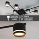 Люстра Esllse GELA 12R 1020x1020x140мм черная GX53 - изображение 2