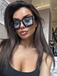 Очки солнцезащитные унисекс Big Billionaires черные с голубыми линзами - изображение 2