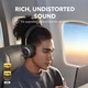 Навушники Anker SoundCore Space One Pro, Black, Bluetooth 5.3, Hi-Res Audio Wireless, ANC, LDAC, Multipoint, 60Н - зображення 4