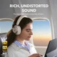 Навушники Anker SoundCore Space One Pro, White, Bluetooth 5.3, Hi-Res Audio Wireless, ANC, LDAC, Multipoint, 60Н - зображення 7