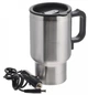 Автомобільний термокухоль із підігрівом No Brand Electric Mug 350 мл Сріблястий (2104619115) - изображение 1