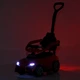 Детская машинка-каталка Ju-M 6129EL-2 TOYOTA с родительской ручкой, комфортное кожаное сиденье, звуковой сигнал и свет, Черная - изображение 5