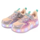 Роликовые кроссовки с подсветкой на двух колесах SP-Sport Huoleguo 6445 размер 40 Pink-Violet - изображение 3
