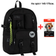 Рюкзак GoPack Education Teens GO26-2500L-3 чорний + олівці Kite 18кол. - зображення 1
