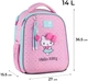 Рюкзак шкільний Kite 555S Hello Kitty для дівчинки Рожевий 36.5x27x15.5см 14 л Ортопедичний каркасний 1-4 клас (HK26-555S-1) - зображення 3