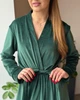Женский велюровый халат макси Изумрудный Maybel 2XL/3XL 222 (4077_3) - изображение 6