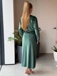 Женский велюровый халат макси Изумрудный Maybel 2XL/3XL 222 (4077_3) - изображение 7