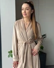 Женский велюровый халат макси Капучино Maybel 2XL/3XL 222 (4048_3) - изображение 2