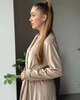Женский велюровый халат макси Капучино Maybel 2XL/3XL 222 (4048_3) - изображение 3