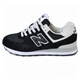 Женские кроссовки повседневные NB 574 Classic Black White 37 (23,5 см) Черный - изображение 1