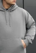 Худі Staff gray oversize fleece XXL - изображение 3