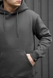 Худі Staff dark gray basic fleece XS - изображение 3