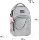 Рюкзак жіночий Kite Education teens 2578M Hello Kitty Сірий 42x29x17см 17 л Ортопедична спинка (HK26-2578M) - зображення 3