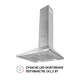 Витяжка купольна Perfelli K 5210 I 700 LED - зображення 3