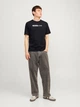 Футболка хлопковая длинная мужская Jack & Jones 12233999 XL Black (5715424107154) - изображение 3