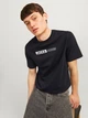 Футболка хлопковая длинная мужская Jack & Jones 12233999 XL Black (5715424107154) - изображение 4