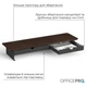 Підставка для монітора OfficePro MR145DW Dark Wood/Black ( 16066 ) - изображение 2