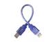 USB кабель AM/AM (тато-тато) 0,3 м силікон - зображення 2