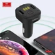 FM трансмиттер Bluetooth 5.0 для автомобиля с зарядным устройством 3.1A поддержка MP3 USB Micro SD черный - изображение 7