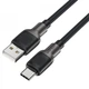Кабель ACEFAST C10-04 USB to Type-C 3A, 1.2m, silicone, zinc connectors, Black (6974316283126) (19756) - изображение 1