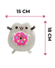 Комплект мягких игрушек 2Life Pusheen cat Кет Кот с пончиком 15х18 см и Кот с Попкорном 12х15 см Серый v-13443 - изображение 4