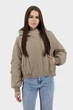 Жіноча однотонна куртка casual з капюшоном, поліестер, синтепон Snow Owl (бежевий, S), 116882, 116840 - изображение 2