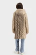 Жіноча стьобана куртка з біопухом, однотонна, на блискавці Snow Owl (кемел, 4XL), 117017, 116985 - зображення 4