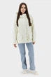 Жіноча осіння куртка casual з качиним пухом і капюшоном Snow Owl (молочний, 3XL), 116871, 116839 - зображення 1