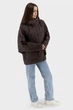 Жіноча осіння куртка casual з качиним пухом і капюшоном Snow Owl (шоколадний, M), 116878, 116839 - зображення 3