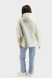 Жіноча осіння куртка casual з качиним пухом і капюшоном Snow Owl (молочний, 3XL), 116871, 116839 - зображення 4